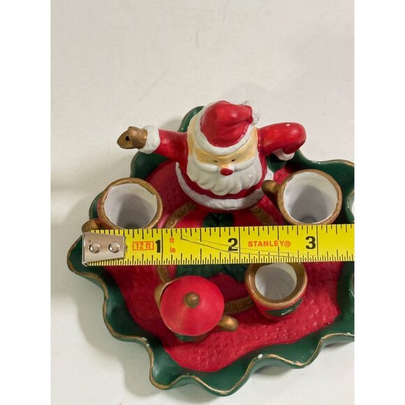 Vintage Miniature Santa Claus Christmas Tea Set Holiday Decor - Picture 4 of 8